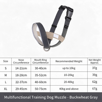 Collier de tête ergonomique réglable et réfléchissant pour chiens et chiots, sans traction, rembourré, doux, pour un contrôle doux, tailles S, M, L