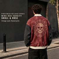 Blouson de travail noir vieilli à motif diamant gaufré haute fréquence, ourlet irrégulier, poches utilitaires, style streetwear, vente en gros OEM