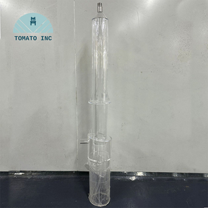 Base de colonne transparente en acrylique, accessoire expérimental, dispositif expérimental cylindrique circulaire personnalisé, fabricant - Product Image 3