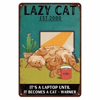 Personnalisé Noir Chat Café Métal Tin Signe Vintage Bar Boutique Cuisine Maison Mur Art Décor Porte Suspendus Signes Plaques Décorations Étagère