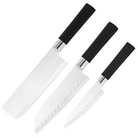 Ensemble de couteaux de cuisine Santoku personnalisable de l'usine chinoise Logo laser Kochmesser Allemagne États-Unis Matériau métallique fabriqué
