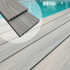 Planche de terrasse en composite bois-plastique durable à prix d'usine, co-extrusion, revêtement extérieur WPC anti-UV - Product Image 4