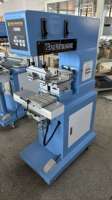 Machine de tampographie semi-automatique 2 couleurs pour étiquettes sans support, idéale pour bougies et jouets