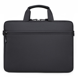 Housse pour ordinateur portable unisexe, imperméable et durable, avec fermeture éclair, sac messager, sac à main en polyester personnalisé de 15,6 pouces, sac à bandoulière pour ordinateur portable. - Product Image 1