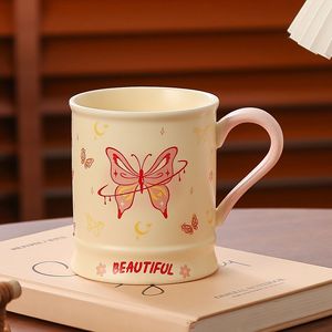 Mm Vlinderstrik Mok Met Souvenir Paar Keramische Beker Schattige Crème Vlinder Koffiekopje Meisje Hart Ontbijt Melk Mok - Product Image 6