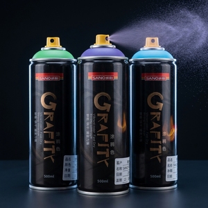 <span class=keywords><strong>Vernice</strong></span> <span class=keywords><strong>Spray</strong></span> Anti-Intasamento SANVO per Graffiti, Sistema di Valvole Professionale, Flusso Uniforme per Dettagli Precisi e Lunga Durata - Product Image 1