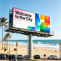 Écran LED extérieur fixe P5 à luminosité brillante, affichage de couleurs naturelles, mur vidéo LED étanche pour la publicité dans les places publiques