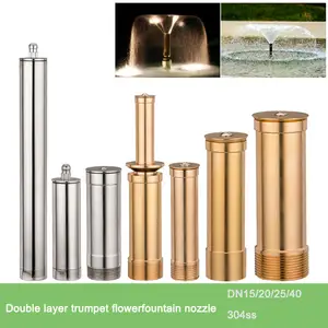 Fountain Accessories Stainless Steel 304 Brass Head Nozzle Dry Deck Dancing Fountain Nozzles For Fountain