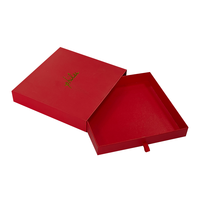 Quantité minimale de commande bas Premium Logo personnalisé Carte de luxe Portefeuille en carton Boîte cadeau en papier à tiroir pour portefeuille