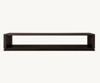 Table basse rectangulaire ouverte en bois de style moderne pour salon, OEM/ODM