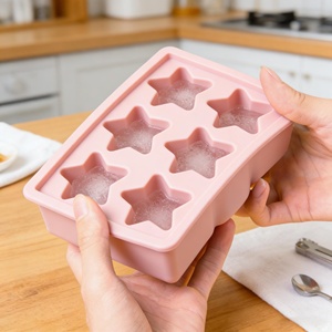 Molde de Silicona Ecológico Cuadrado de 6 Cavidades Personalizable al por Mayor, Bandeja de Cubitos de Hielo Reutilizable de Grado Alimenticio con Logotipo Personalizado - Product Image 3