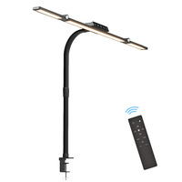 Lampe de bureau LED à double tête Senya-Pro, barre lumineuse à clipser pour écran, rechargeable par USB, contrôle tactile, intensité réglable, protection des yeux, lecture au bureau, CRI