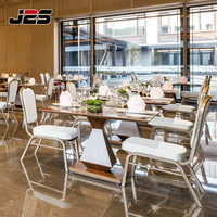 Ensemble de meubles de table et de chaises sur mesure J2S, design moderne et luxueux pour projets commerciaux, hôtels et restaurants, solution tout-en-un