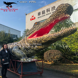 Zoo Theme Park Animal <span class=keywords><strong>Robot</strong></span> Tamaño real Animatronic <span class=keywords><strong>Cocodrilo</strong></span> Modelo - Product Image 4