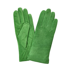<span class=keywords><strong>Gants</strong></span> en cuir suédé fin doux de ventes élevées pour les femmes couleur beige avec doublure en cachemire robe d'hiver chaude pour le sport - Product Image 3