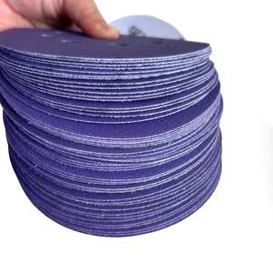 Hochwertiges 8-Loch-Klettpapier mit Klett verschluss 5 ''Klett verschluss 125mm Schleif poliers cheibe OEM anpassbar - Product Image 4