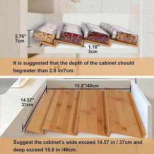 Bamboo Folding Multifunction Three-Layer Eco-Friendly Modern Floor-Standing Simple <b>Spice</b> <b>Rack</b> Pantry Shelf Versatile Storage - Product Image 2