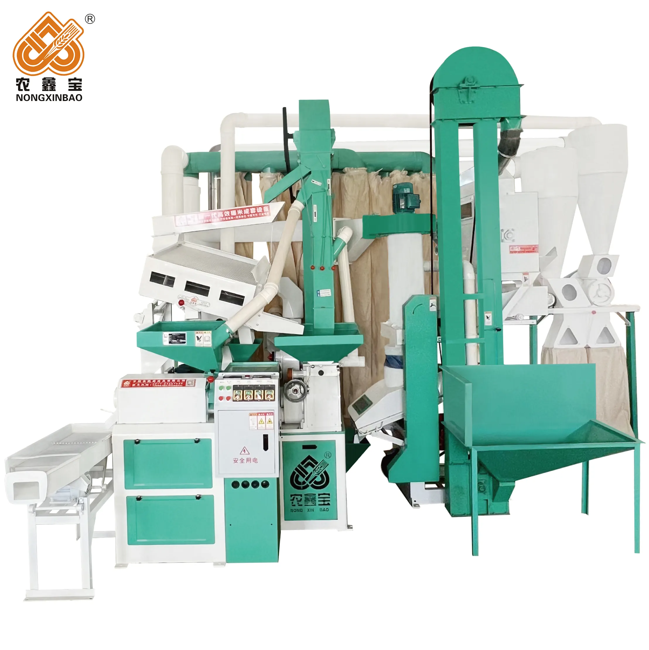 Efficient Grain Processing Machinery 800-1000kg/h New Combination Rice Milling Machine for Farms Rice Processing Plants