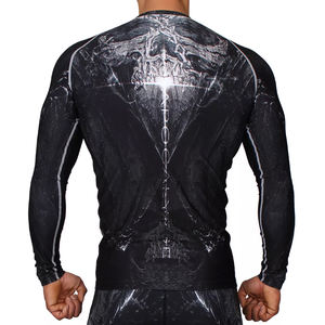 Vente directe d'usine Logo personnalisé et couleur léger sublimé Fitness Rash Guard pour adultes dernière conception prix raisonnable - Product Image 4