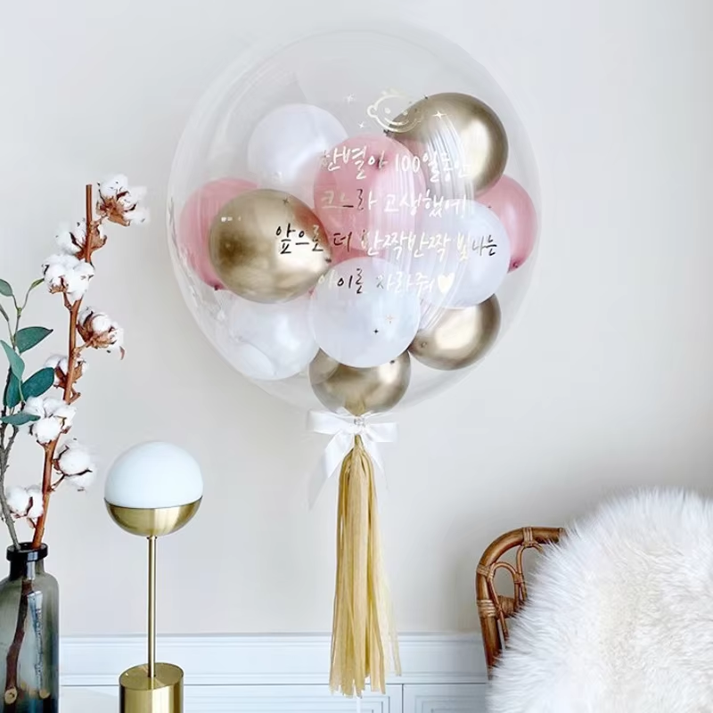 Bean paste powder ballon