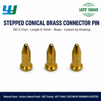 Connecteur conique en laiton à pointe, borne de positionnement à bride étagée de précision CNC, non standard, sur mesure, OEM