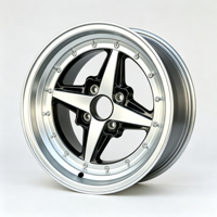 Rines Hubcentric CB 73.1 de 15 Pulgadas 4x100 (4x3.94) con Diseño Cóncavo para Honda Civic, Mazda Miata, Hakka, Estilo JDM