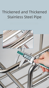 Nouveau chariot de Transport de meubles d'hôpital naturel avec berceau en acier inoxydable berceau bébé berceau chariot de lit pour les soins du nouveau-né - Product Image 6