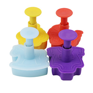 Baby Series <b>Cookie</b> Molds 4Pcs Cartoon Shapes For Cake Decorating Fondant Press <b>Tools</b> - Product Image 3