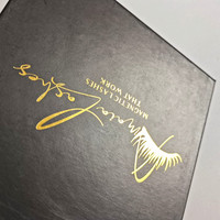 Boîte cadeau coulissante écologique personnalisée pour cils, avec impression sur mesure et revêtement UV pour l'emballage des cils