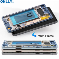 Pantalla OLED BIG de vidrio AMOLED CON MARCO para Samsung Galaxy S10 plus G975, pantalla para Samsung s10+ con tamaño grande