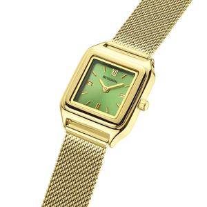 Montre à quartz carrée de luxe pour femme, mouvement Miyota, boîtier en alliage, bracelet en acier inoxydable, 26*34mm, aiguilles, étanche 3ATM - Product Image 2