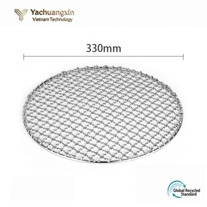 Grilles circulaires en acier inoxydable 295 mm en forme de croix, outils de cuisson extérieurs pour barbecue et grillades de viande - Product Image 5