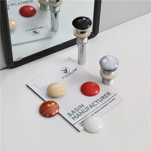 P-01 drain escamotable avec blanc couverture en céramique <span class=keywords><strong>pour</strong></span> salle de bain panier de crépine d'évier bouchon de <span class=keywords><strong>bassin</strong></span> - Product Image 5