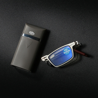 En gros à la mode ultra-mince mini métal pliant anti lumière bleue bloquant hommes femmes lunettes poche pliable lunettes de lecture
