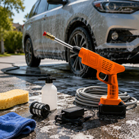 Nettoyeur haute pression sans fil puissant, machine de lavage de voiture portable avec canon à mousse pour les ateliers de detailing automobile, vente en gros