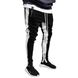 <span class=keywords><strong>Pantalon</strong></span> de sport à deux poches pour hommes, de couleur unie, à fermeture éclair, nouveau produit, printemps automne - Product Image 3