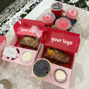 กล่องบรรจุภัณฑ์กาแฟแบบชุดเดียว ดีไซน์พิเศษแบบกำหนดเอง Eco Custom พร้อมที่ใส่แก้วกาแฟ ที่กั้น ถาดขนมปัง เค้ก และกล่องพร้อมฝาปิด - Product Image 5