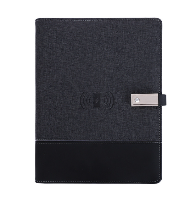 Wireless Charger Power Bank Notebook Powerbank Diary Planner Notebook With Power Bank and Usb