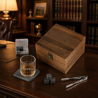 Pierre à whisky en granit personnalisée Shunstone, cube de glace et verre à whisky, cadeaux promotionnels d'entreprise, cadeaux d'anniversaire