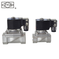 Válvula solenoide de vapor piloto de gas de acero inoxidable de 2 pulgadas para alta temperatura DF-DB 24V