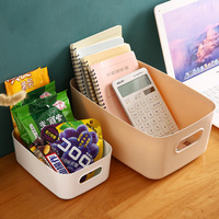 Boîte de rangement de bureau multifonctionnelle en plastique PP écologique avec une capacité de 3 à 6 L pour le rangement des collations et du maquillage, forme rectangulaire
