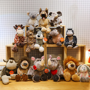 Peluches de Animales de la Selva: Zebra, Rinoceronte, Koala, Tigre, León, Jirafa, Mono, Almohada Decorativa de Navidad - Product Image 1