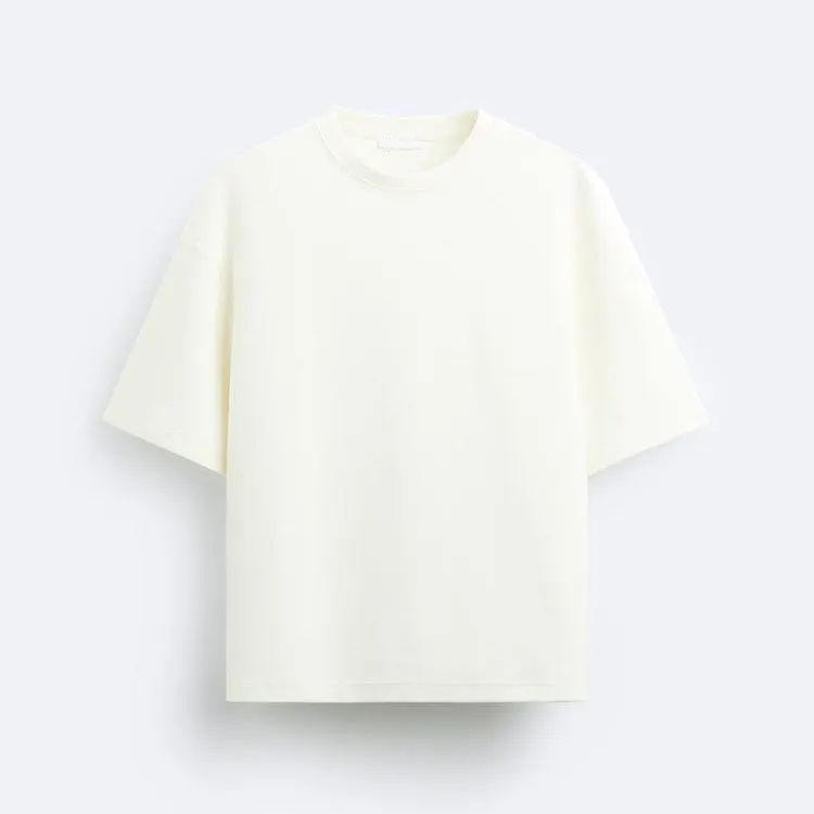 कस्टम पुरुषों की टी-शर्ट बॉक्सी ओवरसाइज़्ड हैवीवेट ब्लैंक ड्रॉप शोल्डर टी शर्ट पुरुषों के लिए 100% कॉटन स्ट्रीटवियर उच्च गुणवत्ता वाली टी-शर्ट