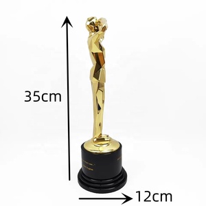 Personnalisable Métal Artisanat Prestigieux Golden Figure Film Award Trophy Knight Statue on Film for Best Honors Global <span class=keywords><strong>Cinema</strong></span> Awards Cup - Product Image 6
