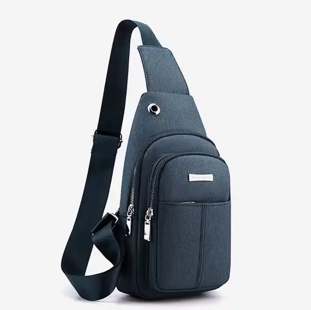 Nylon men's bag chest small backpack winter new men's bag single crossbody bag