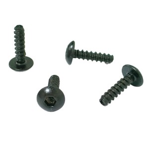 Vis autotaraudeuse hexagonale à tête cylindrique noire M2 M2.6 en acier au carbone métrique de grade 8.8 pour applications métalliques - Product Image 1