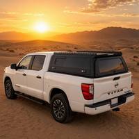 Cubierta Modular de Aluminio Impermeable Personalizada para Camioneta con Ventana Corredera Grande y Alerón Trasero para Titan de 5.5/6.5 pies