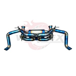 Vortex Titanium Valvetronic Exhaust for Audi R8 V10 2024-2025 Blue Racing Performance Catback Muffler Pie-cut System <b>Kit</b> - Product Image 2