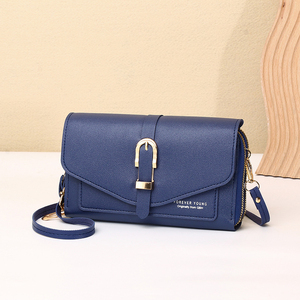 Nouveau sac à bandoulière long pour femme avec fermeture éclair double couche, portefeuille et pochette de rangement intégrée - Product Image 6