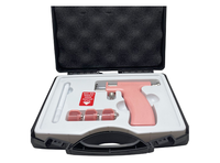 Janex Neues Modell Wiederverwendbares Ohren-Piercing-Set ohne Schmerzen und Sicherheitssicherung – Piercingmaschine für Edelstahl-Piercing-Stecker